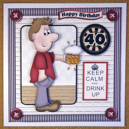 Happy Beer Day Mini Kit. Birthday/fathers Day by Linda Short