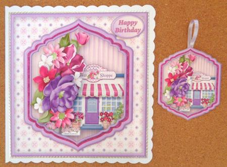 The Little Flower Shop - Shaped Layers Card Mini Kit by Linda Short