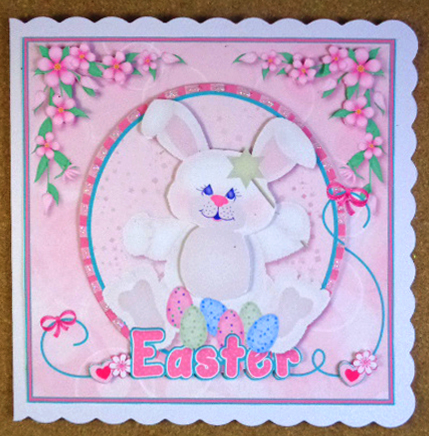 Magic Easter Bunny Quick Card by Linda Short