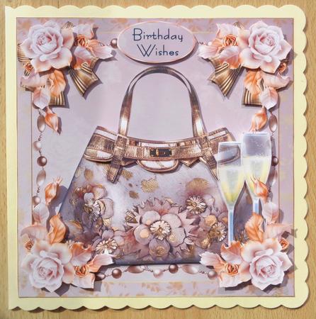 Champagne and Handbag Gold Mini Kit by Linda Short