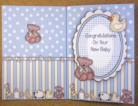 Blue New Baby Pram and Toys Insert by Linda Short