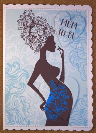 Pregnant Mother's Day Card Front Topper 2 by Linda Short