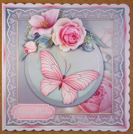 Loves Bouquet 8" Square Card Mini-kit by Linda Short