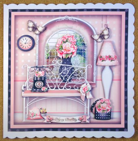 Soft Pink Living Room Topper by Linda Short