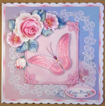A Rose Dream - 8 Square Card Mini-Kit by Linda Short