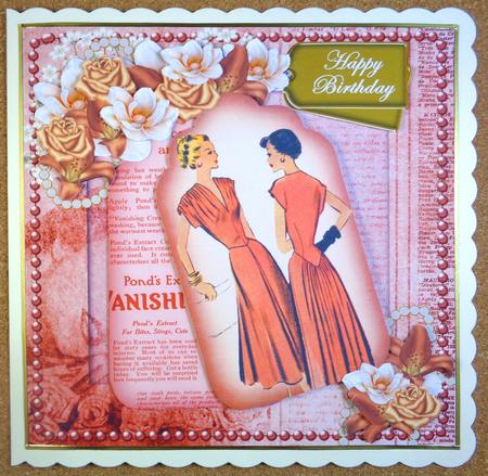 Borange Posing Duo Birthday Oldie Worldy Fashion Mini Kit by Linda Short