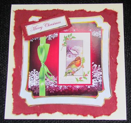 Vintage Christmas Robin by Linda Walker