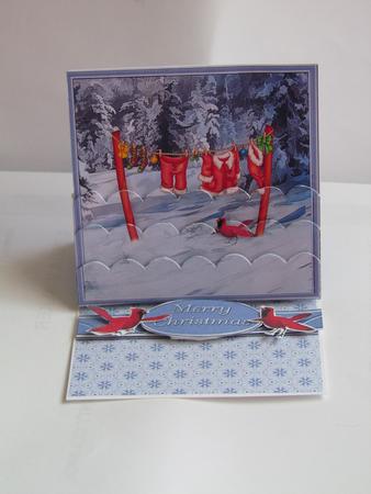 Santa Suit on the Washline - Main Image by Linda Walker