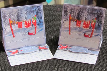 Santa Suit on the Washline - Base by Linda Walker