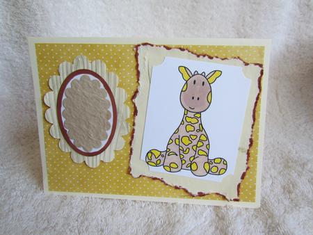 Baby Giraffe Stamp by Linda Walker