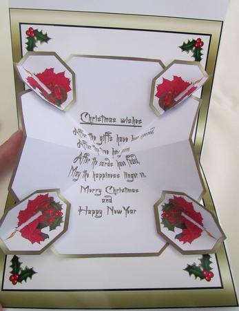 Exploding Verse - Red Poinsettias by Linda Walker
