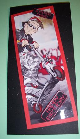 Urban Scooter Dude Large Dl by Linda Walker
