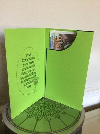 Congratulations, well done, wine by Linda West