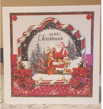 Christmas Santa Mini Card Kit by Linda Willcocks