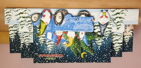 DL-Gnome Christmas Stepper Card Kit-2 by Linda Willcocks