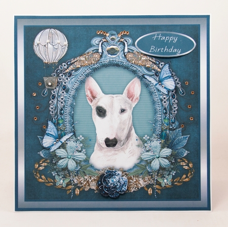 Butterfly Wishes English Bull Terrier  by Lisa Bird