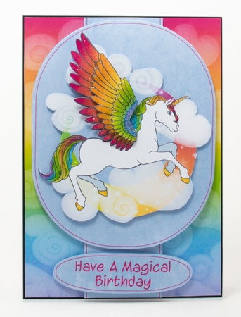 Rainbow Winged Unicorn by Lisa Bird