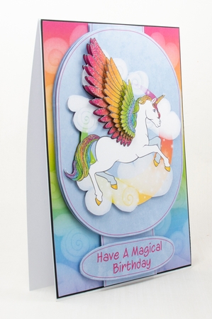 Rainbow Winged Unicorn by Lisa Bird