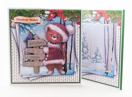 8x8 Mini Kit, Bears Christmas Sign by Lisa Bird