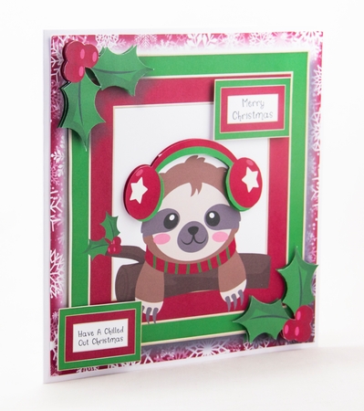 Chill Out Christmas Sloth 3 by Lisa Bird