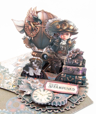 Steam Tinker 3 Triple Easel by Lisa Bird