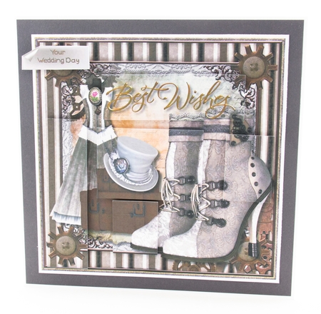 Steampunk Wishes Card Topper 1 by Lisa Bird