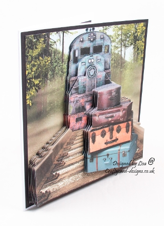 The Old Victorian Train Station 23 - Travel Adventures - 3D Decoupage Insert & Tag by Lisa Bird