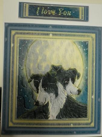 By the Light of the Moon Wavy Corner Side Stacker Topper by Lisa Griffiths
