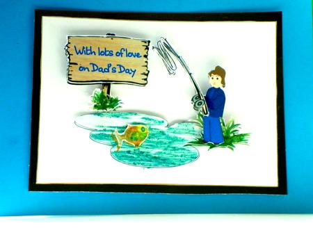 Dad Fishing by Lisa Griffiths