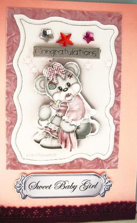 Metallic Baby Greetings Text Plates by Lisa Griffiths