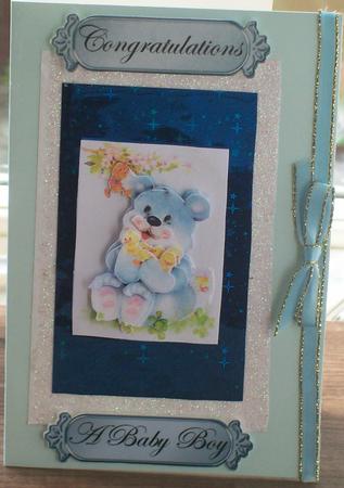 Metallic Baby Greetings Text Plates by Lisa Griffiths