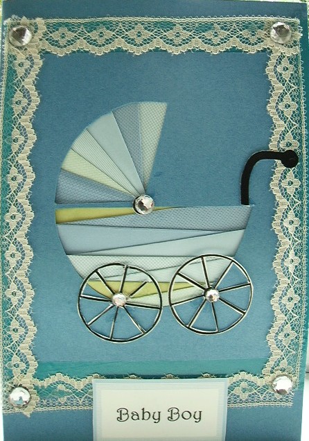 6 Page Iris Folding Pram Kit - Quick and Easy to Do by Lisa Griffiths