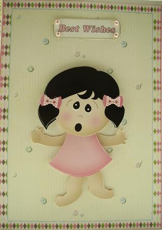 Little Girl Quick Card by Lisa Griffiths