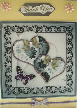 Elegant Romance Quick Card Fan Pyramage Topper by Lisa Griffiths