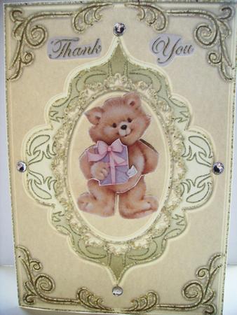 Oriental Whisper Blank Card 9 by Lisa Griffiths