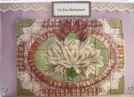 Amarylis Ruffle 7x5inch 3D Paper Weaving Sheet by Lisa Griffiths