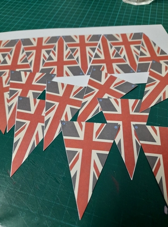 Kings Coronation Bunting by Lisa Howett