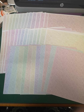 Many Hearts Backgrounds-Candy Floss by Lisa Howett