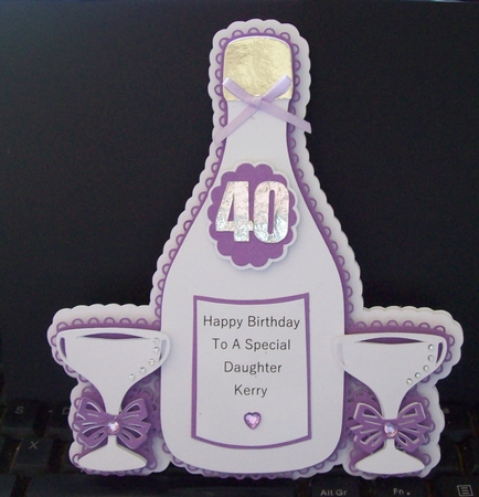 Daughter Birthday Bottle Card by Lisa Howett
