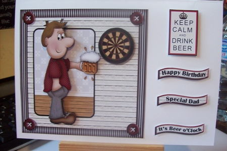 Happy Beer Day Mini Kit. Birthday/fathers Day by Lisa Howett