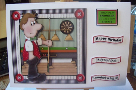 Snooker King Mini Kit. Birthday/father's Day by Lisa Howett