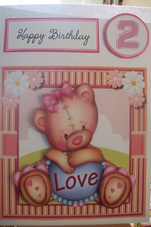 Beautiful Pink Love Bear  by Lisa Howett