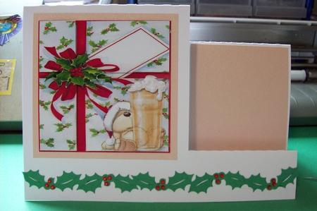 6x6 MINES A PINT MALE CHRISTMAS CARD FRONT by Lisa Howett