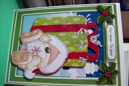 Teds Christmas Card  by Lisa Howett