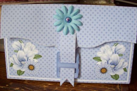 Blue Magnolias 3D File Purse Mini Kit by Lisa Howett