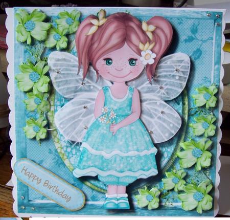 Cute Fairy Frae in Aqua  by Lisa Howett