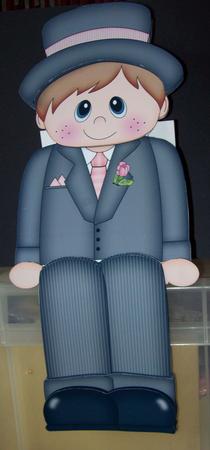 3D on the Shelf Card Kit - Luke the Bridegroom/prom Boy by Lisa Howett