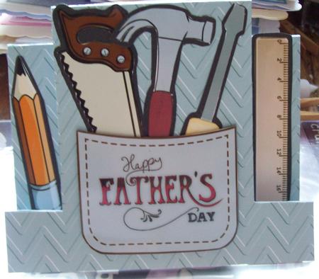 810 Fathers Day Tool Box Step Card  by Lisa Howett
