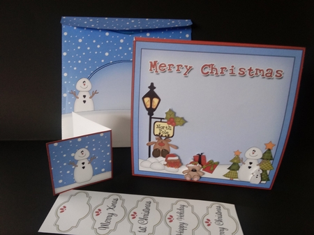3D Animated Sleeps Till Santa Christmas Postbox Countdown Card Kit - Snowball Sam has a Letter for Santa by Lisa Lee