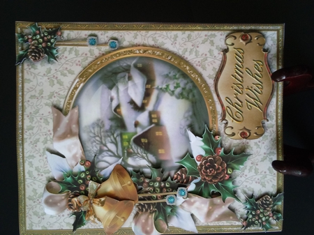 10x8 Christmas Bells - In the Village by Lisa Lee
